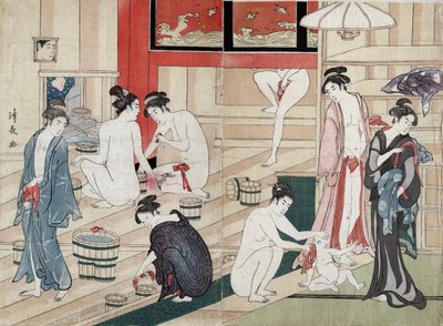 Public bathhouse, 1780 by Torii Kiyonaga
